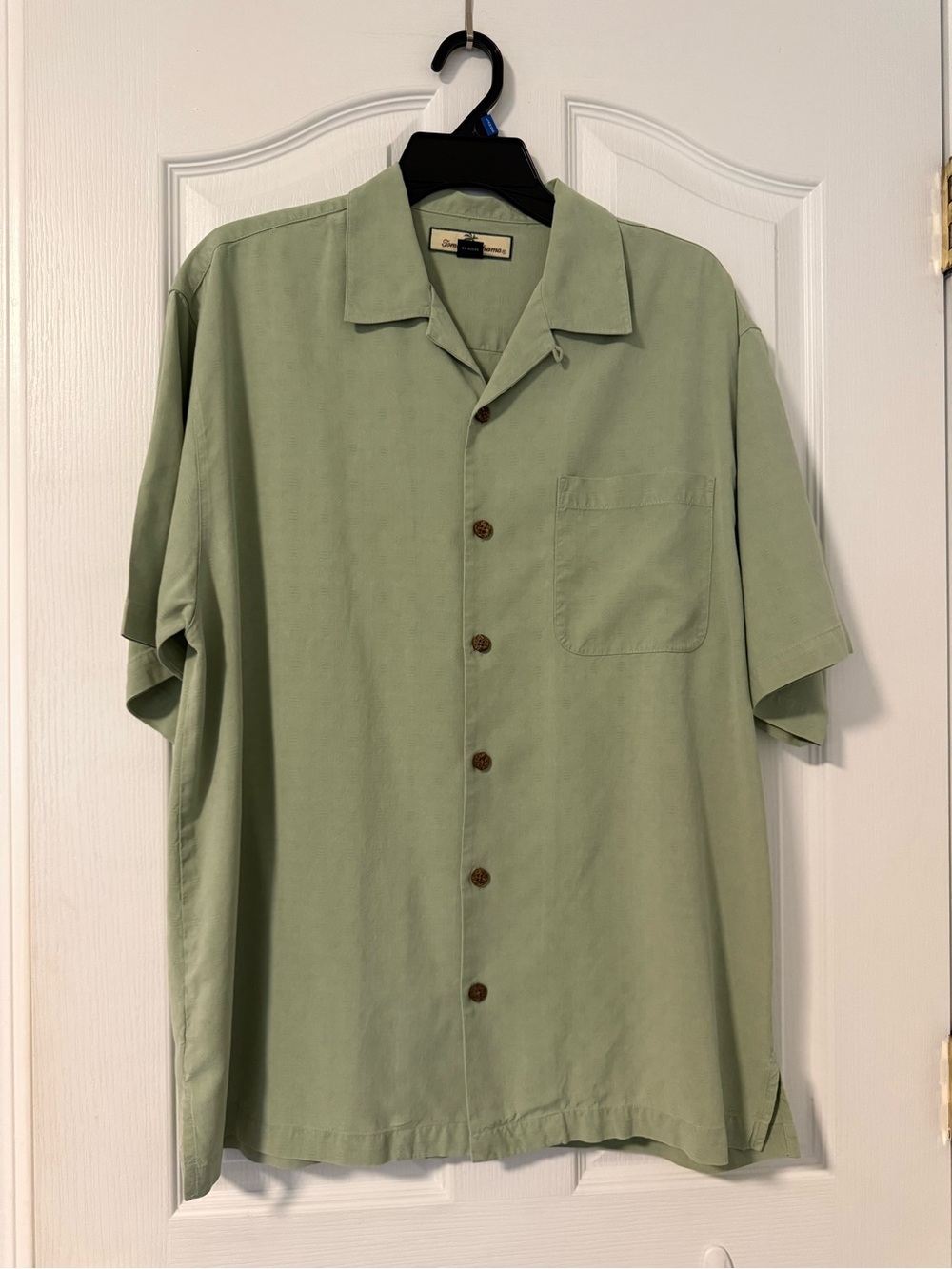 Tommy Bahama Light Sage Camp Collar Short-Sleeve Shirt